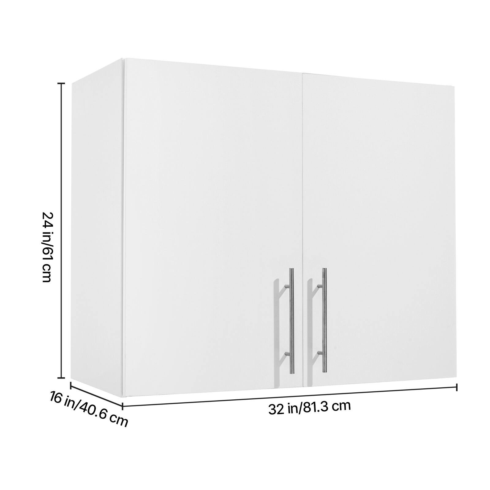 24 in/61 cm  
16 in/40.6 cm  
32 in/81.3 cm