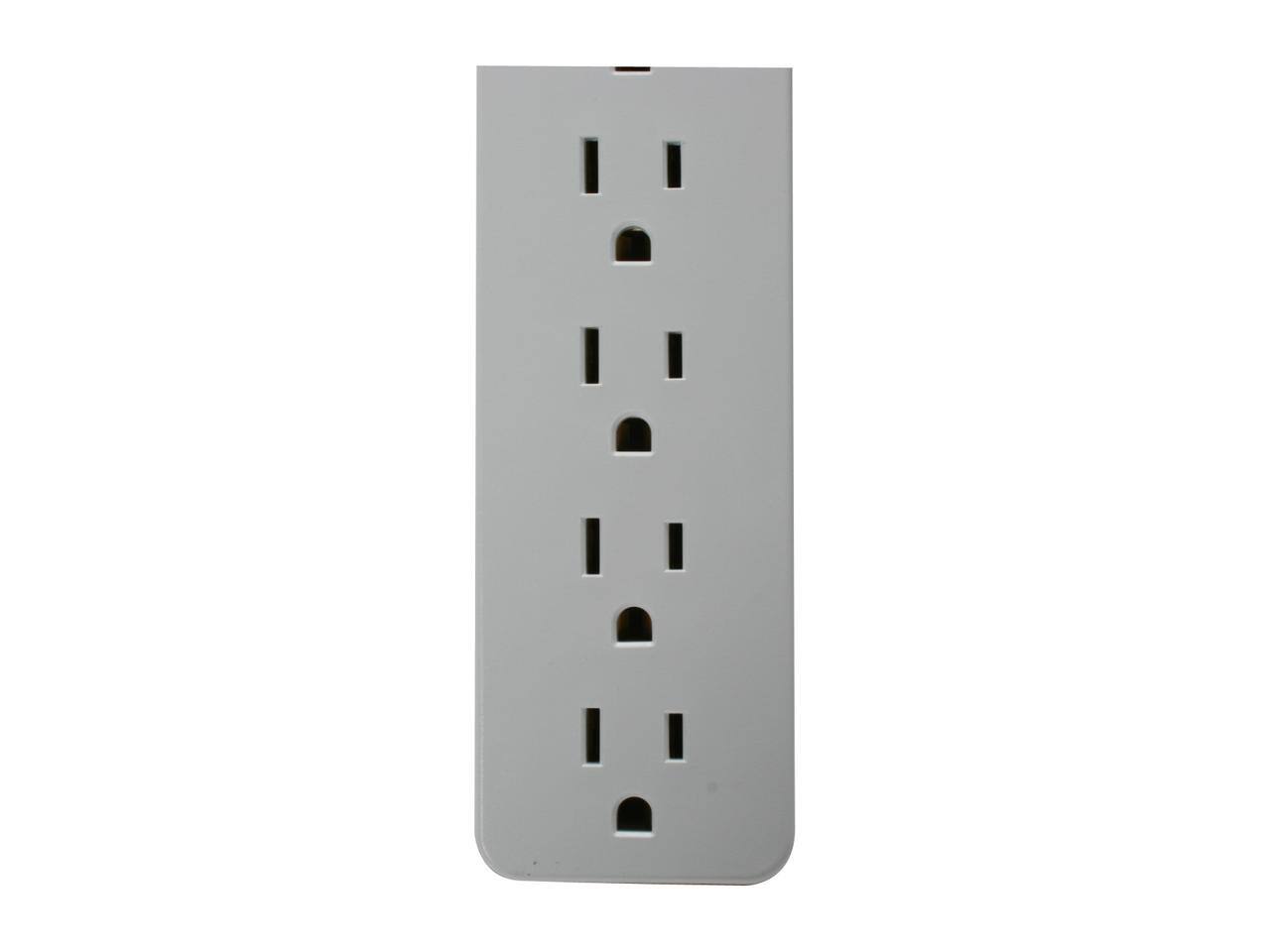 Alt View 2. Belkin - BELKIN BE106000-04 4 Feet 6 Outlets 720 Joules Home/Office Surge Protector - Black.