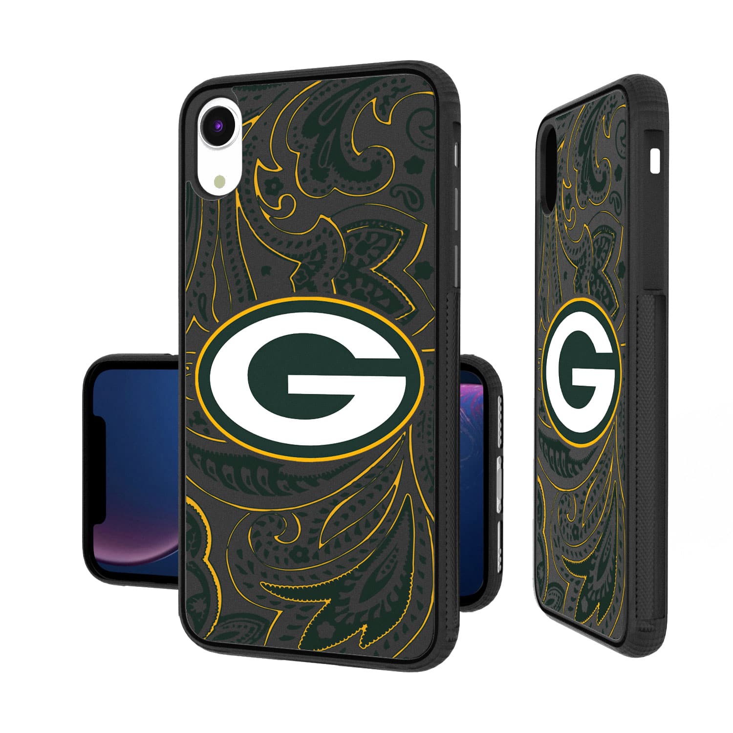 Keyscaper - NFL - Green Bay Packers iPhone Paisley Design Bump Case - 15 Pro Max - Multicolor