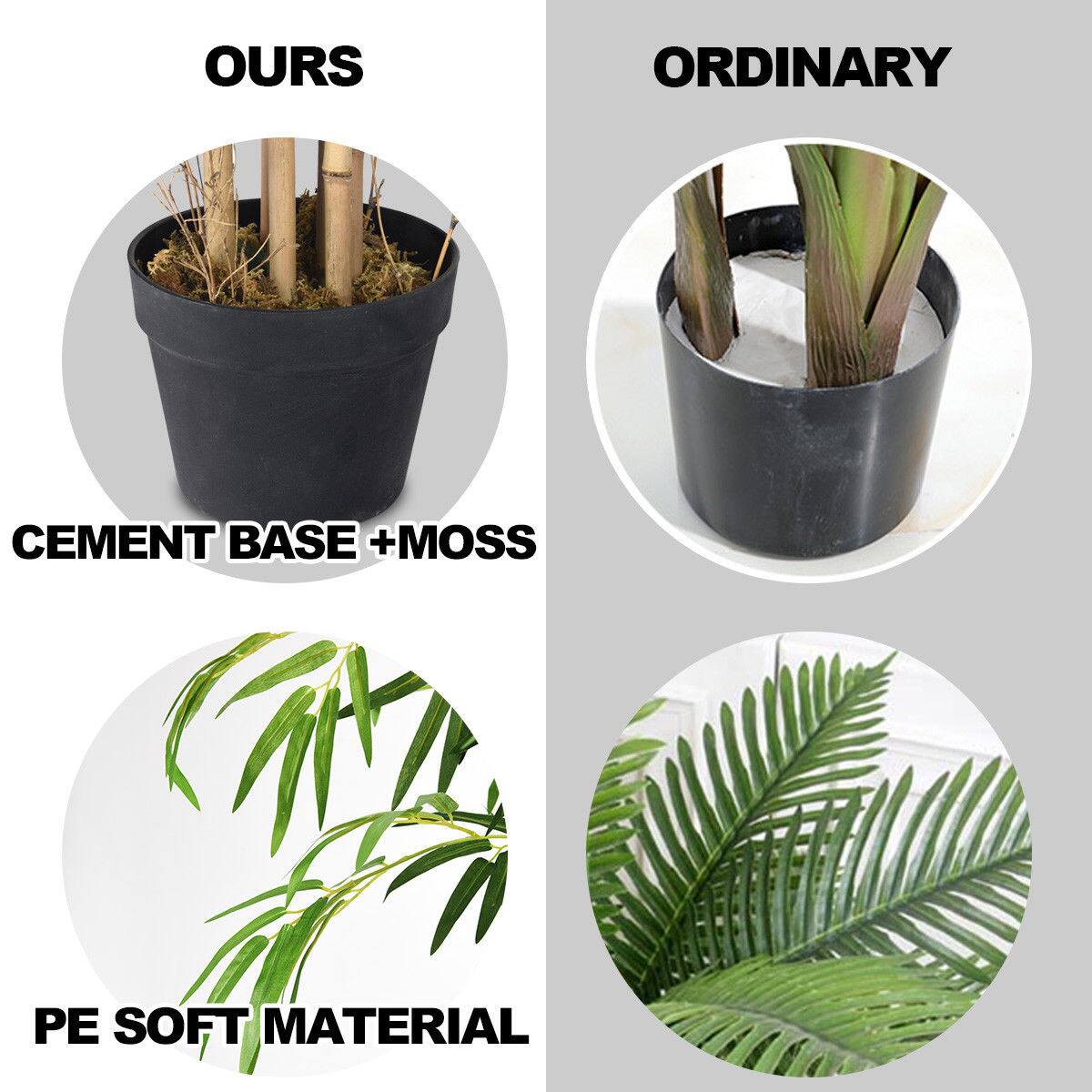The corrected text is:

"OURS ORDINARY CEMENT BASE + MOSS PE SOFT MATERIAL"