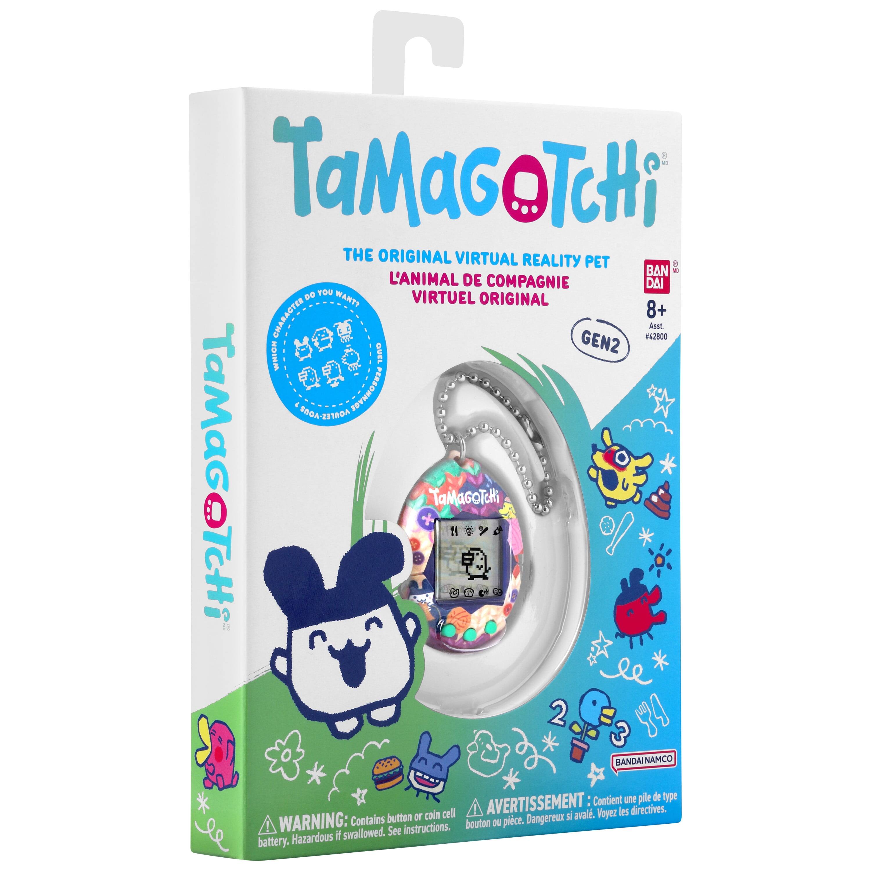 TaMaGoTcHi TCHi THE ORIGINAL VIRTUAL REALITY PET 2  
L'ANIMAL DE COMPAGNIE VIRTUEL ORIGINAL  
8+  
Aust #42800  
GEN2  
S6A-EITROA  
PERSONNAGE  
TaMaGaTcHi TcHi  
0C9  
11 2 C = 3  
BANDAI NAMCO  
Contient une pile de type coin cell  
AVERTISSEMENT: Contient un bouton ou une pièce. Dangereux si avalé. Voyez les directives.  
WARNING: Contains button or coin battery. Hazardous if swallowed. See instructions.