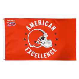 WinCraft - Cleveland Browns 3' x 5' One-Sided America 250 Deluxe Flag - Multicolor