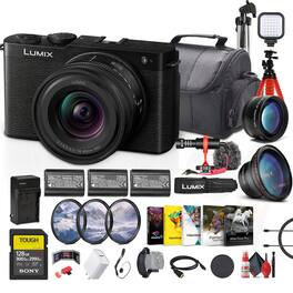 Panasonic - Lumix S9 Mirrorless Camera with 18-40mm f/4.5-6.3 Lens (Black) + More
