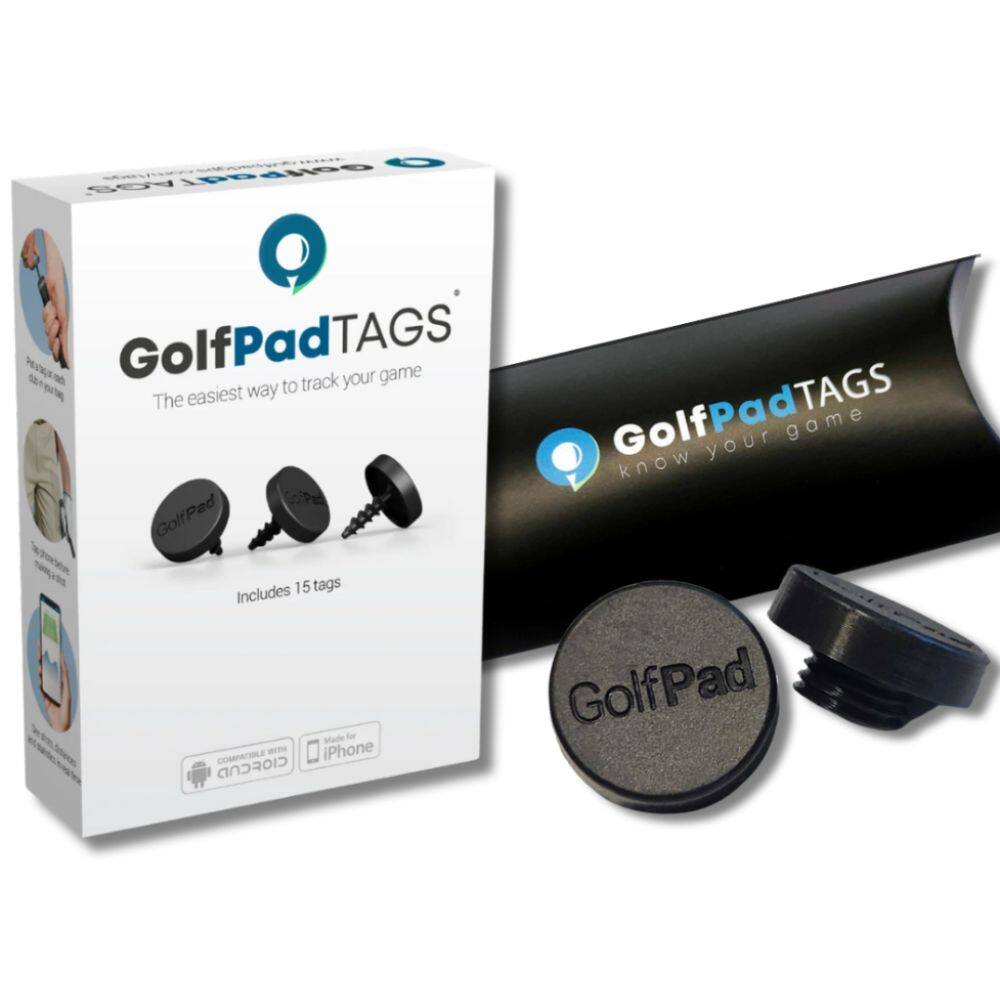 Golf Pad Tags - BUNDLE: Golf Pad TAGS® + single putter tag for SuperStroke® grip - Black