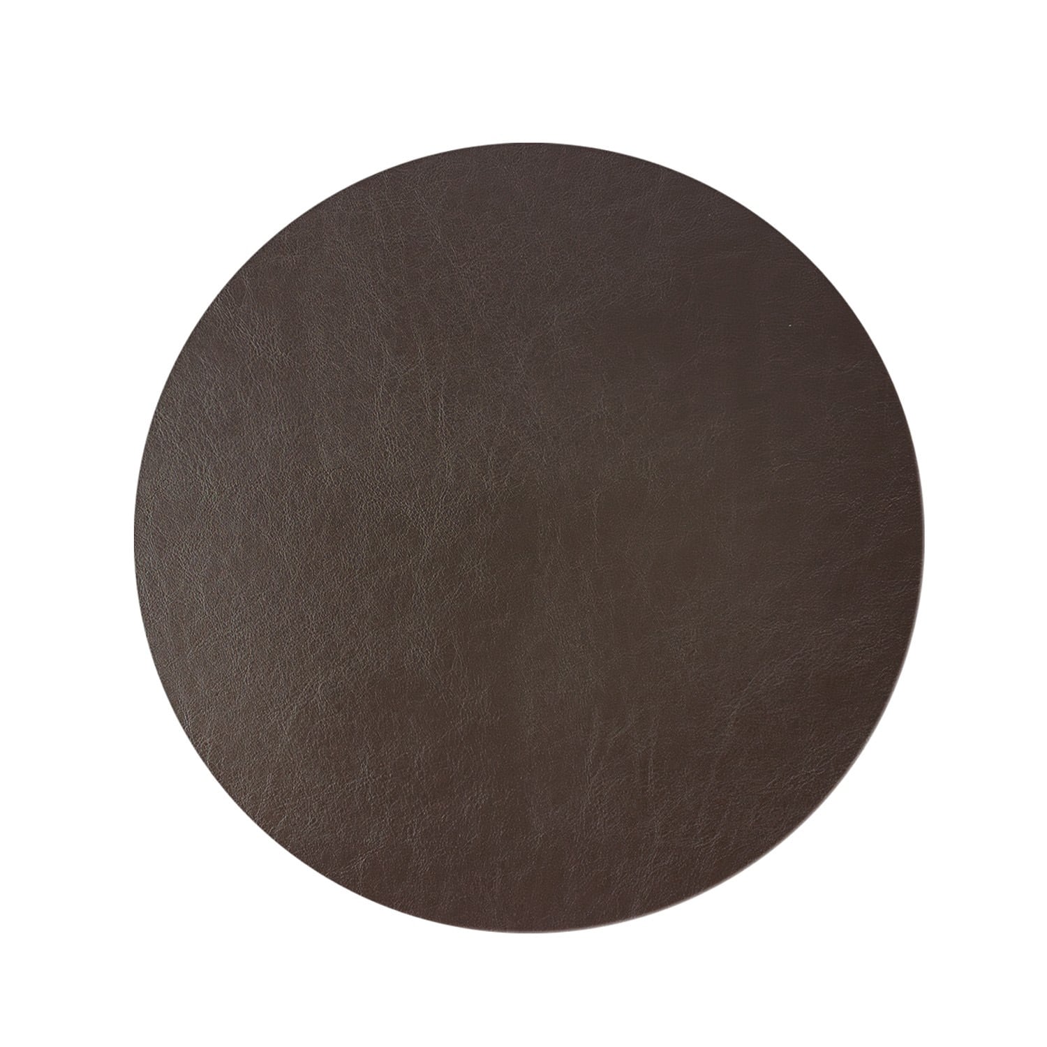 Frieling - Davanti by Mattola Placemats Set of 6, Round 15 Inch Indoor Outdoor Table Placemats - Dark Brown