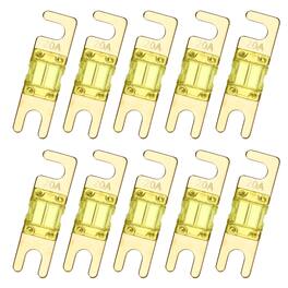Unique Bargains - 10pcs 20A 125V Mini ANL Fuse Replacement, Electrical Protection Blade Fuse for Automotive Marine Audio Video System - Yellow