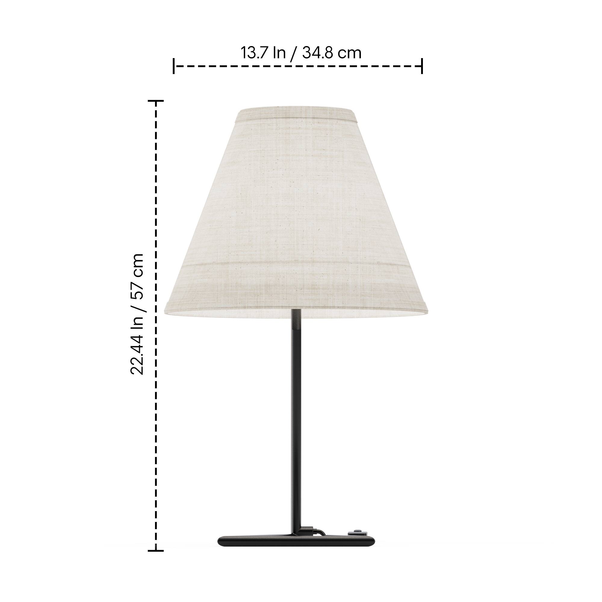 13.7 In / 34.8 cm  
22.44 In / 57 cm
