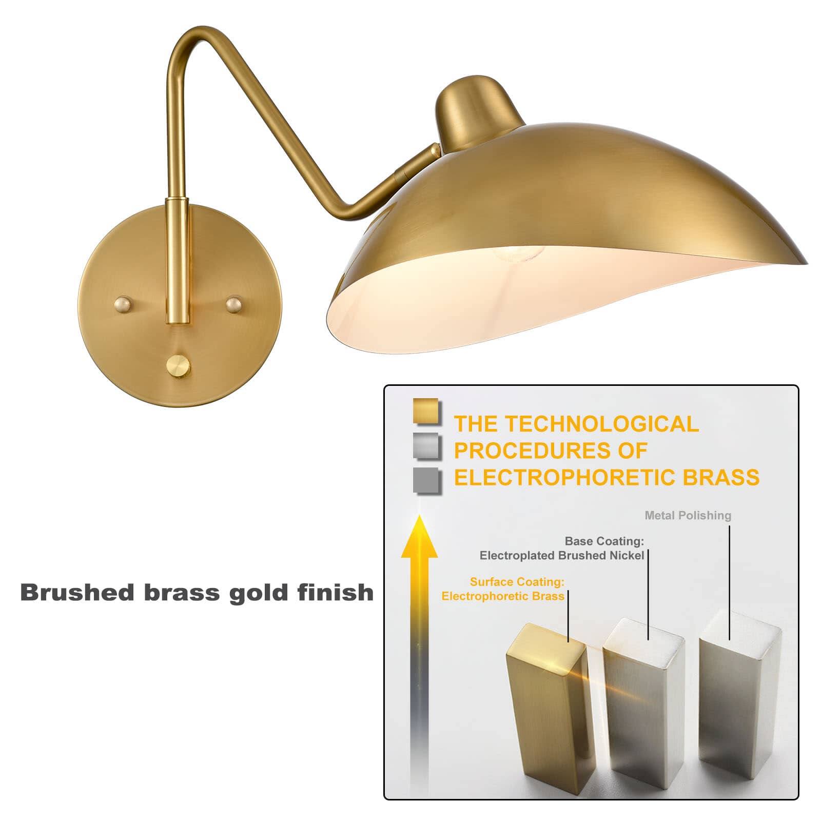 THE TECHNOLOGICAL PROCEDURES OF ELECTROPHORETIC BRASS

Base Coating: Electroplated Brushed Nickel

Surface Coating: Electrophoretic Brass

Metal Polishing

Brushed brass gold finish