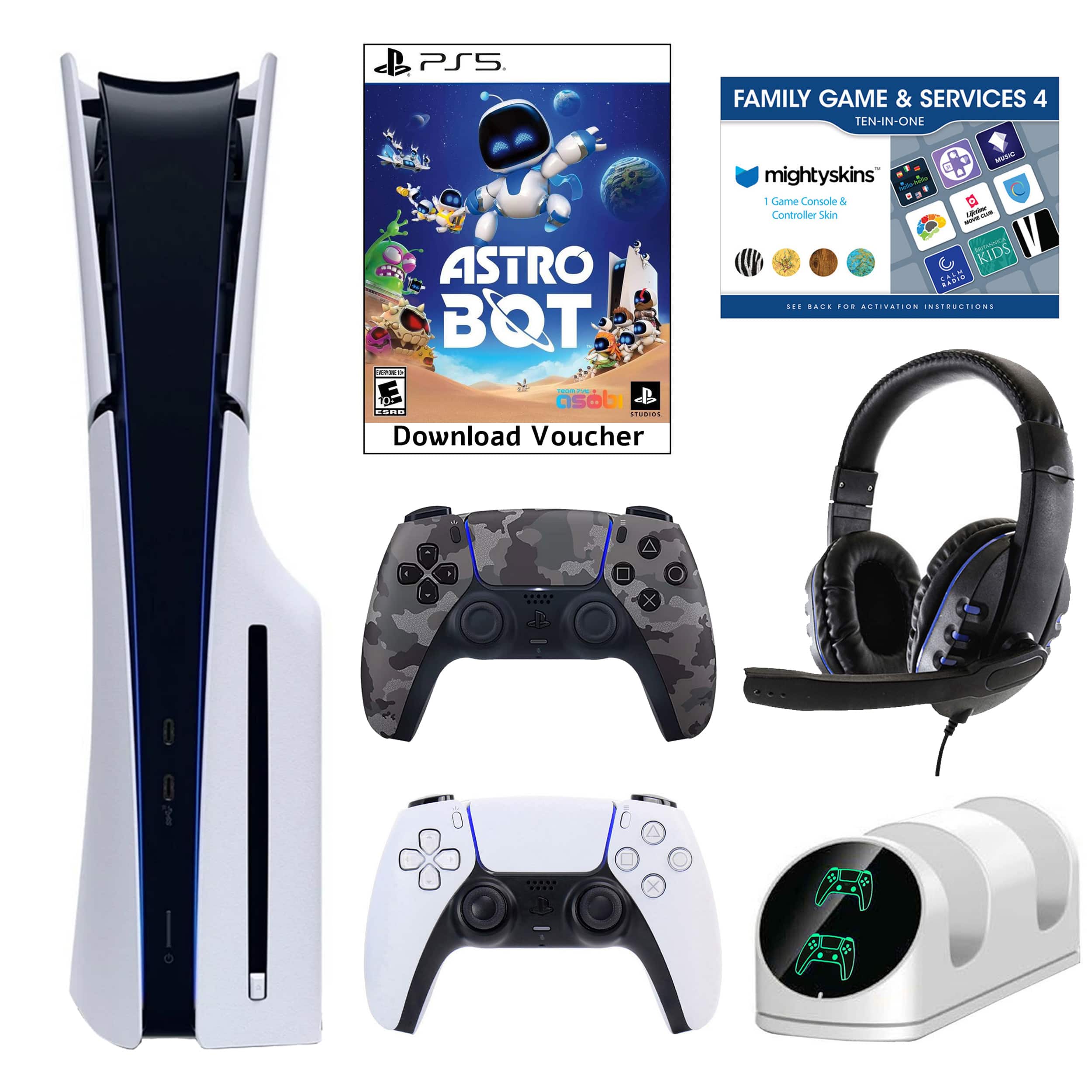 PS5 Family Game & Services 4 Ten-in-One Astro Bot - abi on. Download Voucher MightySkins B.I. Game Controller Skin - KIDS - MAS ... ... ... Activation Instructions