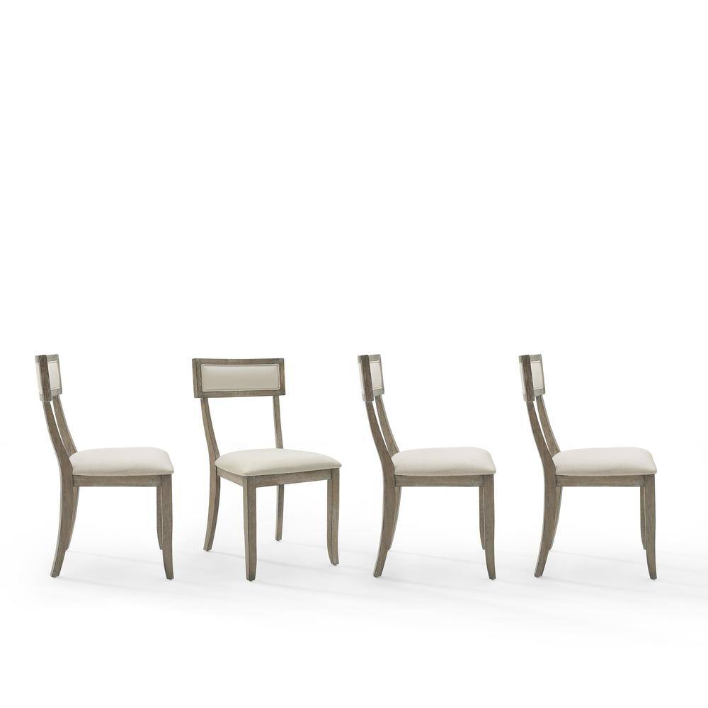 Alt View 2. Crosley Furniture - Alessia 4-Piece Dining Chair Set - Grey.