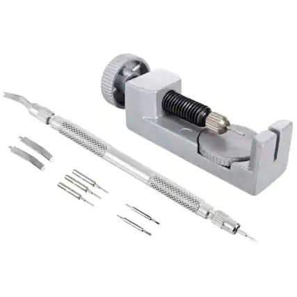 Front. Home Collection - Metal Adjustable Watch Band Link Pin Remover Repair Tool Set Kit for Bracelet Strap Adjustment.