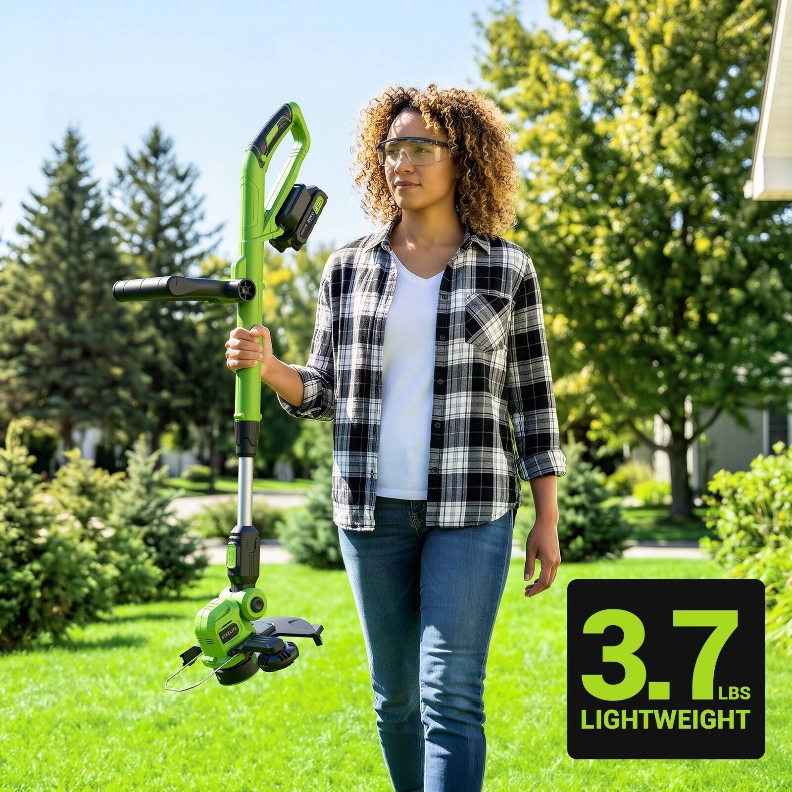Steelite 21V MAX 12 Inch 2 in 1 Electric Cordless Grass String