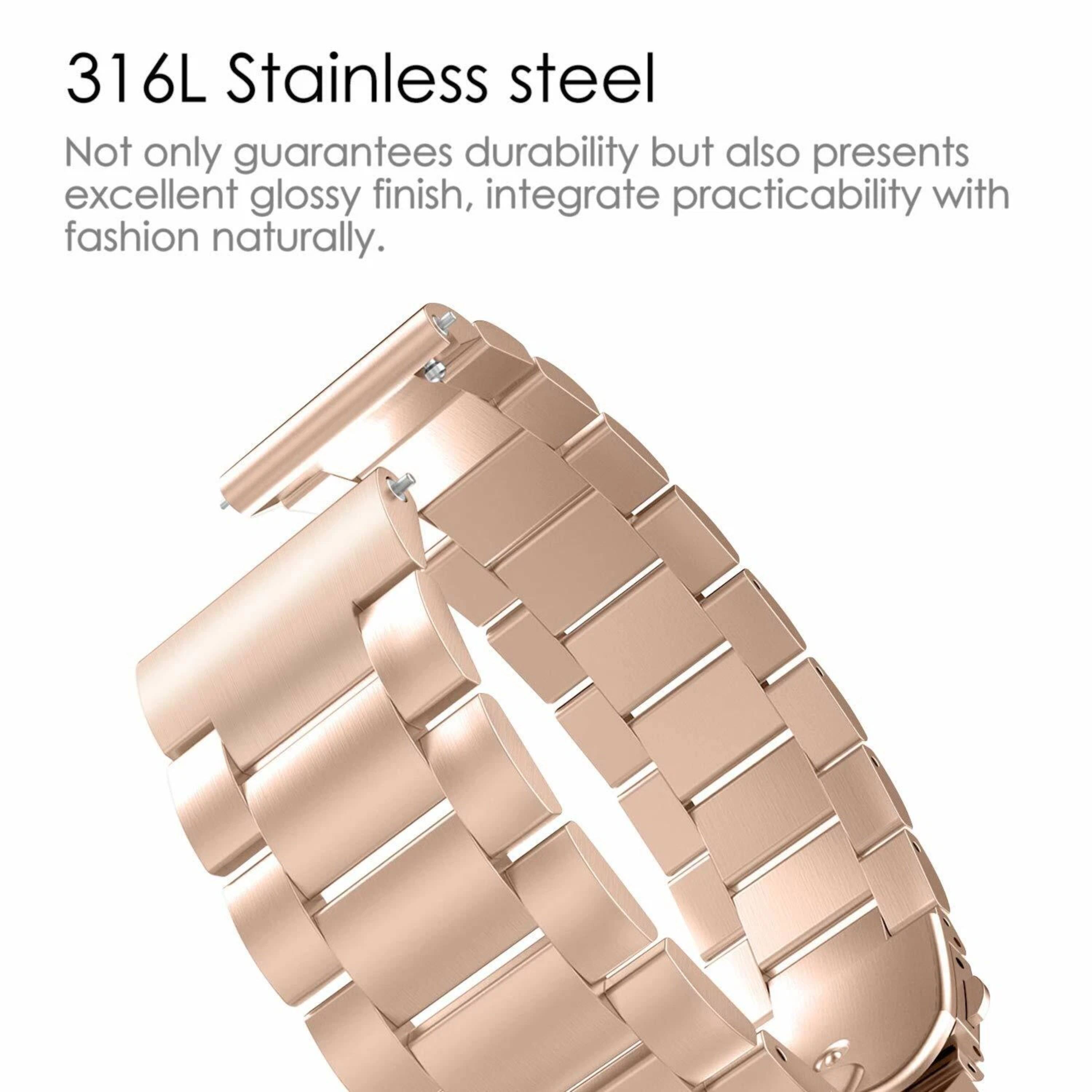316L Stainless steel Not only guarantees durability but also presents excellent glossy finish, integrate practicability with fashion naturally.