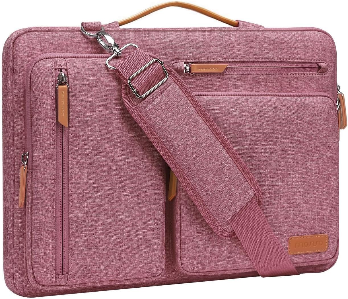 mosiso - 360 Protective Laptop Shoulder Bag 15-15.6 inch Computer Messenger Bag for MacBook Pro 16 inch HP Dell Lenovo Asus - Dusty Rose price history on PriceWatchPro