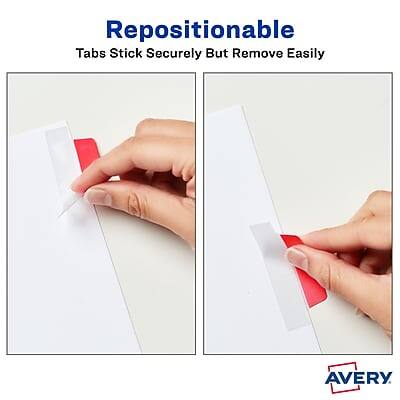 Repositionable  
Tabs Stick Securely But Remove Easily  
AVERY