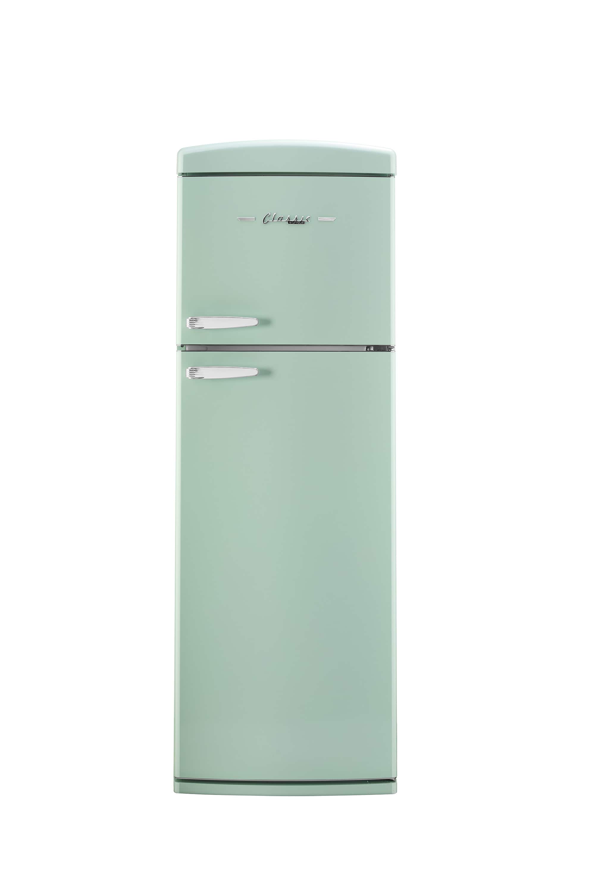 Unique Appliances - Classic Retro 11 cu.ft. Top Freezer Refrigerator - Summer Mint Green - Front_Zoom