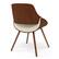 Alt View 15. Simpli Home - Malden Mid Century Modern Bentwood Dining Chair with Wood Back in Cream Faux Leather - Cream.