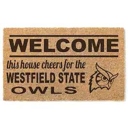 Jardine - Westfield State Owls 18" x 30" Welcome Doormat - Brown