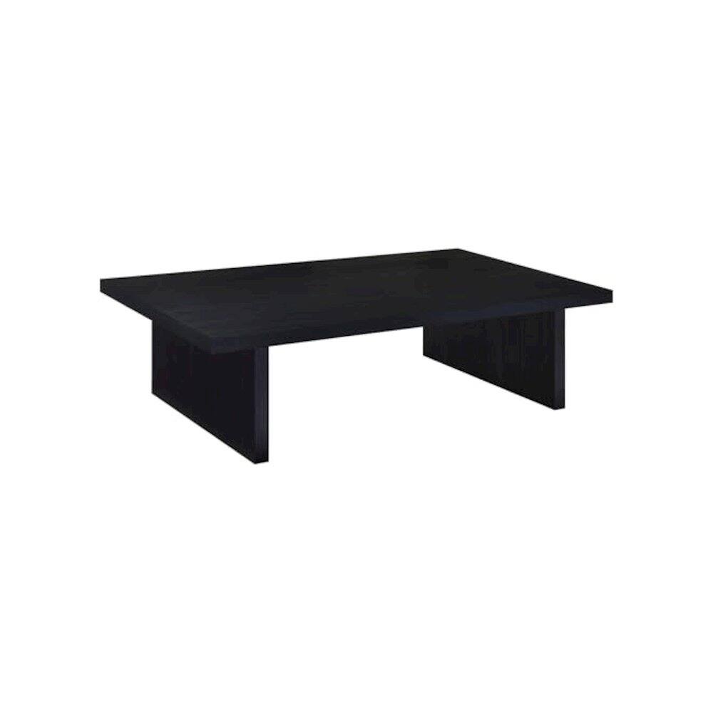 Alt View 5. Coaster Co. of America - Max 2-piece Rectangular Coffee and End Table Set Black - Black.