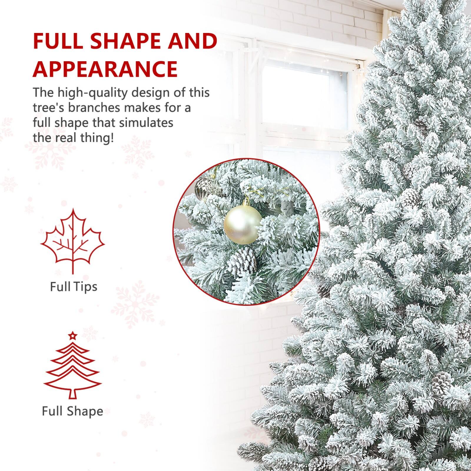 FULL SHAPE AND APPEARANCE

The high-quality design of this tree's branches makes for a full shape that simulates the real thing!

Full Tips

Full Shape