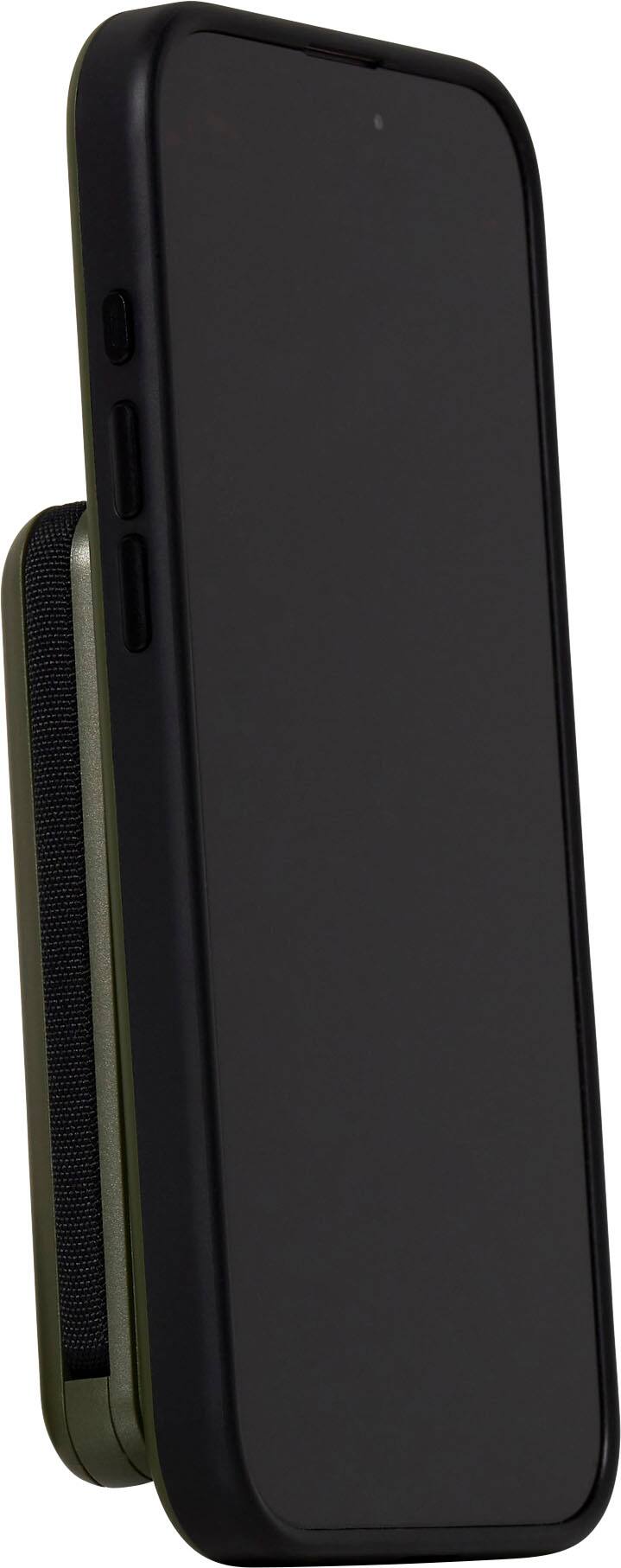 Alt View 2. The Ridge Wallet - MAGSAFE POWER BANK 10,000mAh 20w 5-in-1 with integrated lightning and USB-C cables, Apple Watch charging, and Kickstand - Green.