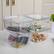 Alt View 11. Martha Stewart - Brody Premium 6.75" x 5" Clear Plastic Storage Boxes with Lids - Set of 4 - Clear.