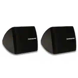 Theater Solutions by Goldwood - TS30B Mountable Indoor Speakers Bookshelf Pair - Black