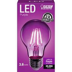 LED
Purple
FEIT Electric
2X
DOUBLE LIFE
3.6 watts
Lights Up Purple
Non-dimmable
20,000 life hours