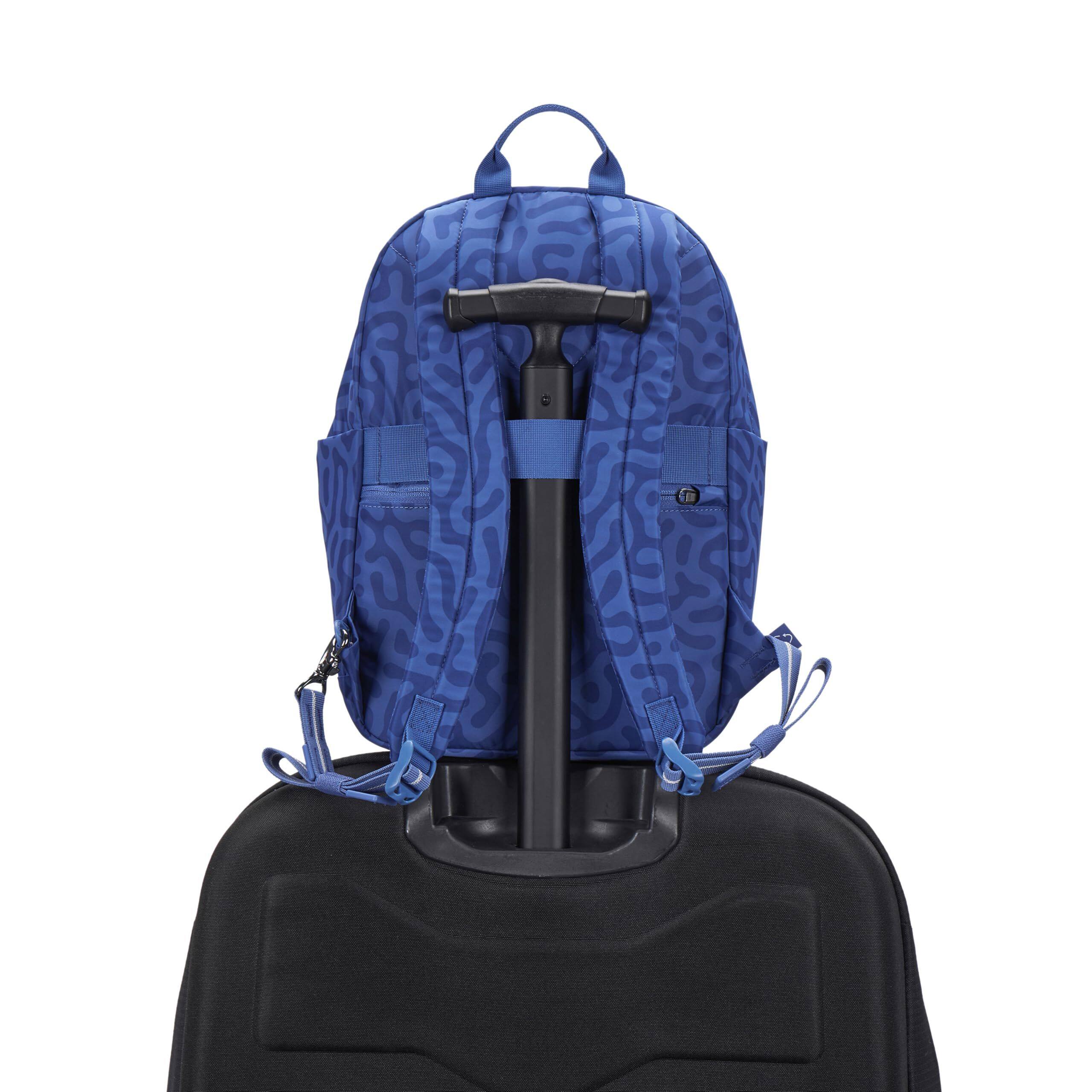 Alt View 5. Pacsafe - GO Anti Theft 15L Backpack - Cerulean Blue.