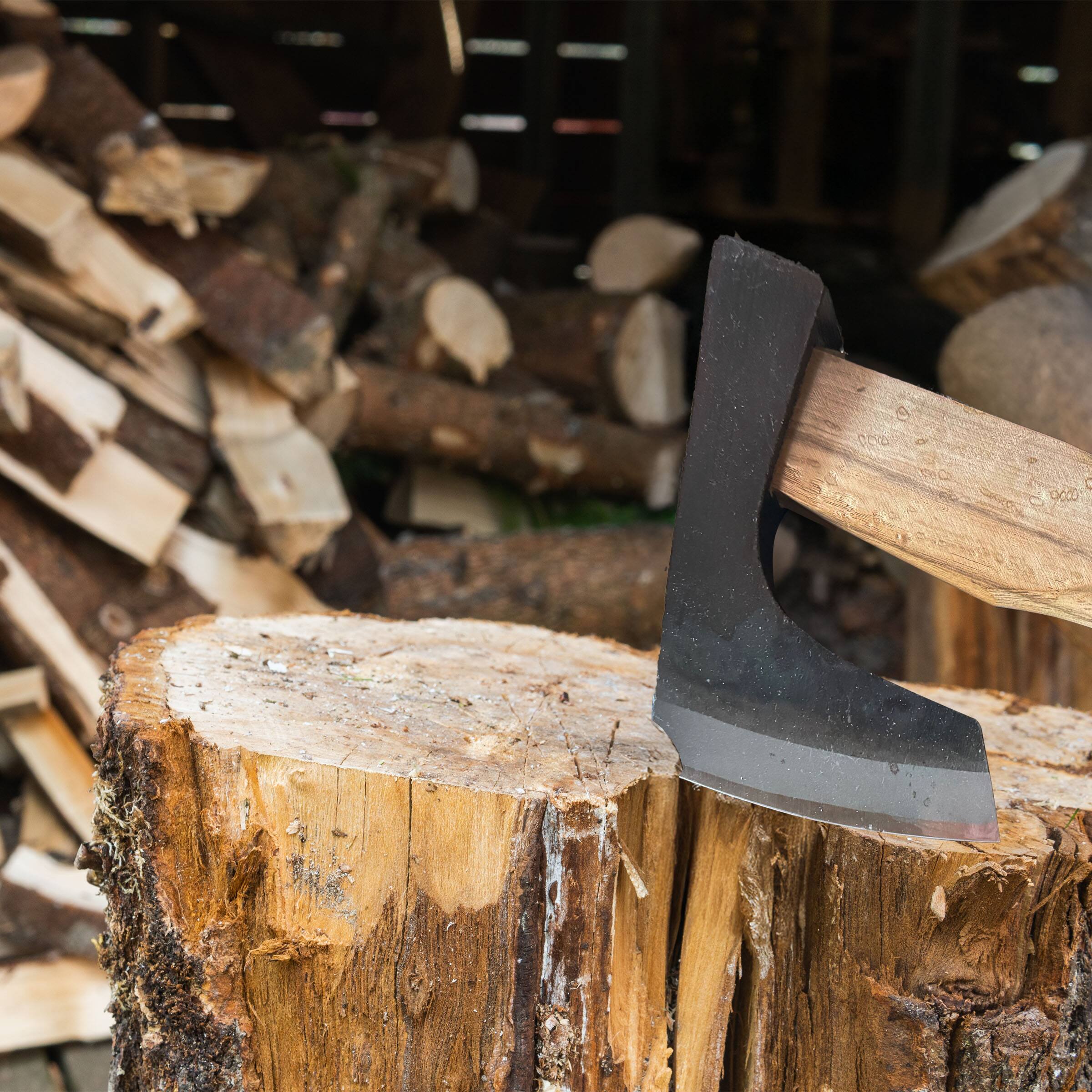 Alt View 3. Kings County Tools - Hatchet Axe for Camping, Gardening, Survival, and Bushcraft 13” Hand Axe Hatchet with High Carbon Steel Blade.
