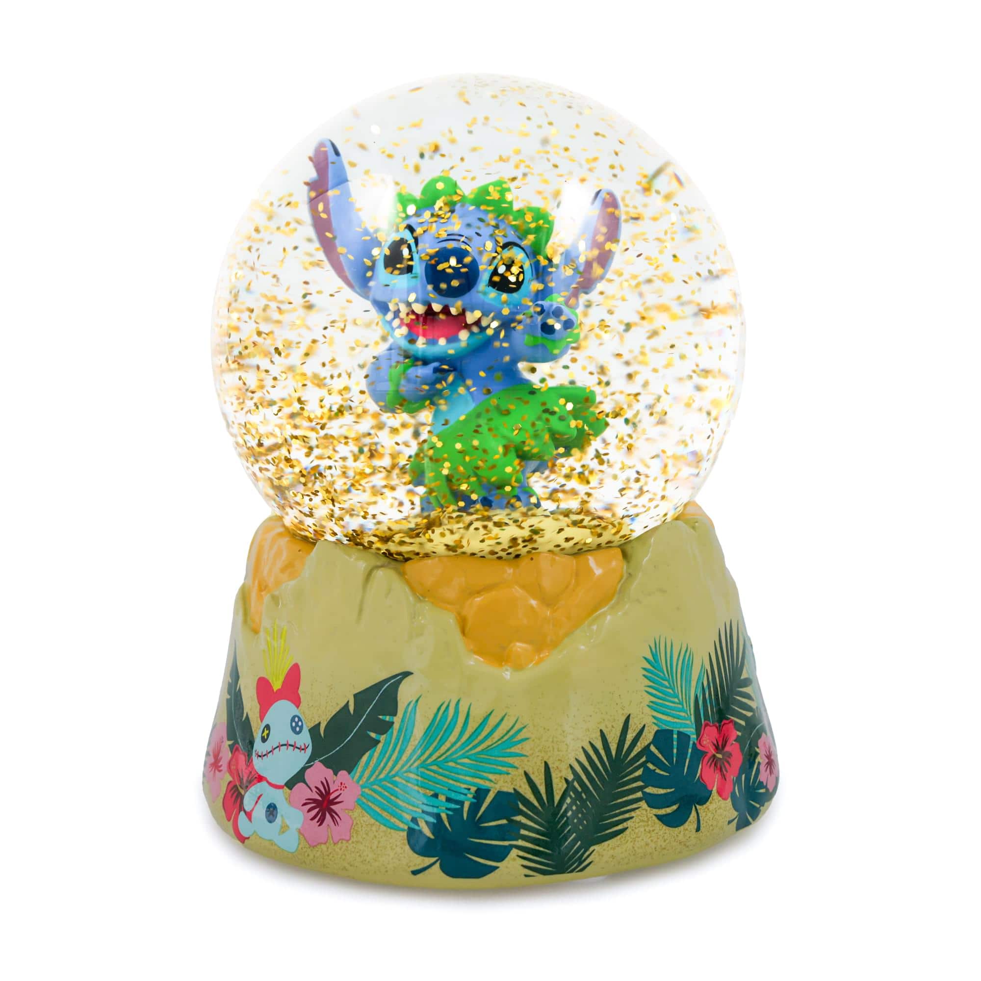 Silver Buffalo - Disney Lilo & Stitch Hula Dancing Snow Globe | 6 Inches Tall - Multi-Colored