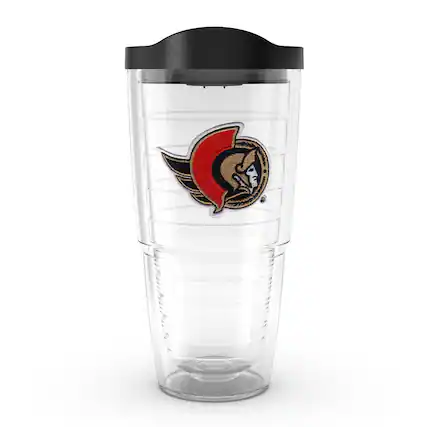 Front. Tervis - Ottawa Senators 24oz. Emblem Classic Tumbler - Multicolor.