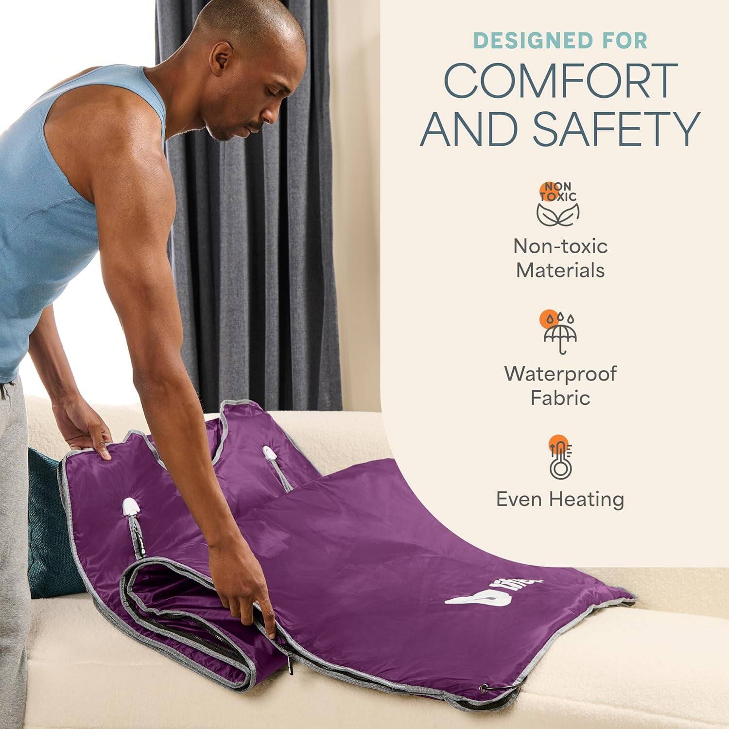 DESIGNED FOR COMFORT AND SAFETY

- Non-toxic Materials
- Waterproof Fabric
- Even Heating