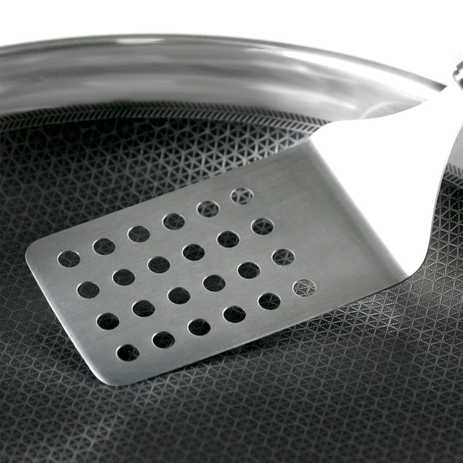 Alt View 4. Frieling - Black Cube 12-1/2 Inch Stainless/Nonstick Hybrid Fry Pan - Silver.