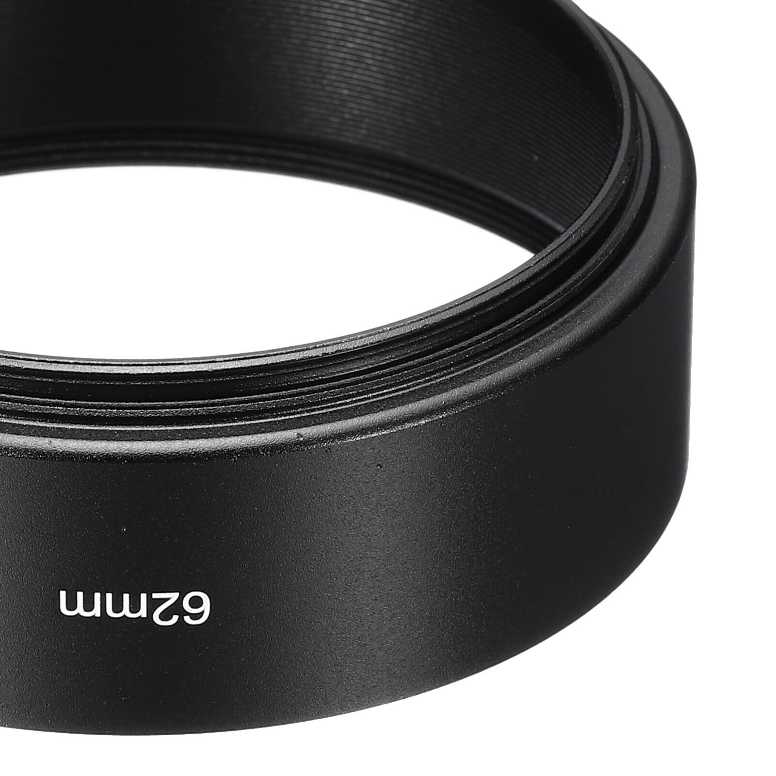 Alt View 2. Unique Bargains - 62mm Standard Focus Frosted Anti-reflective Lens Hood for Nikon/Fuji/Pentax/Leica - Black.