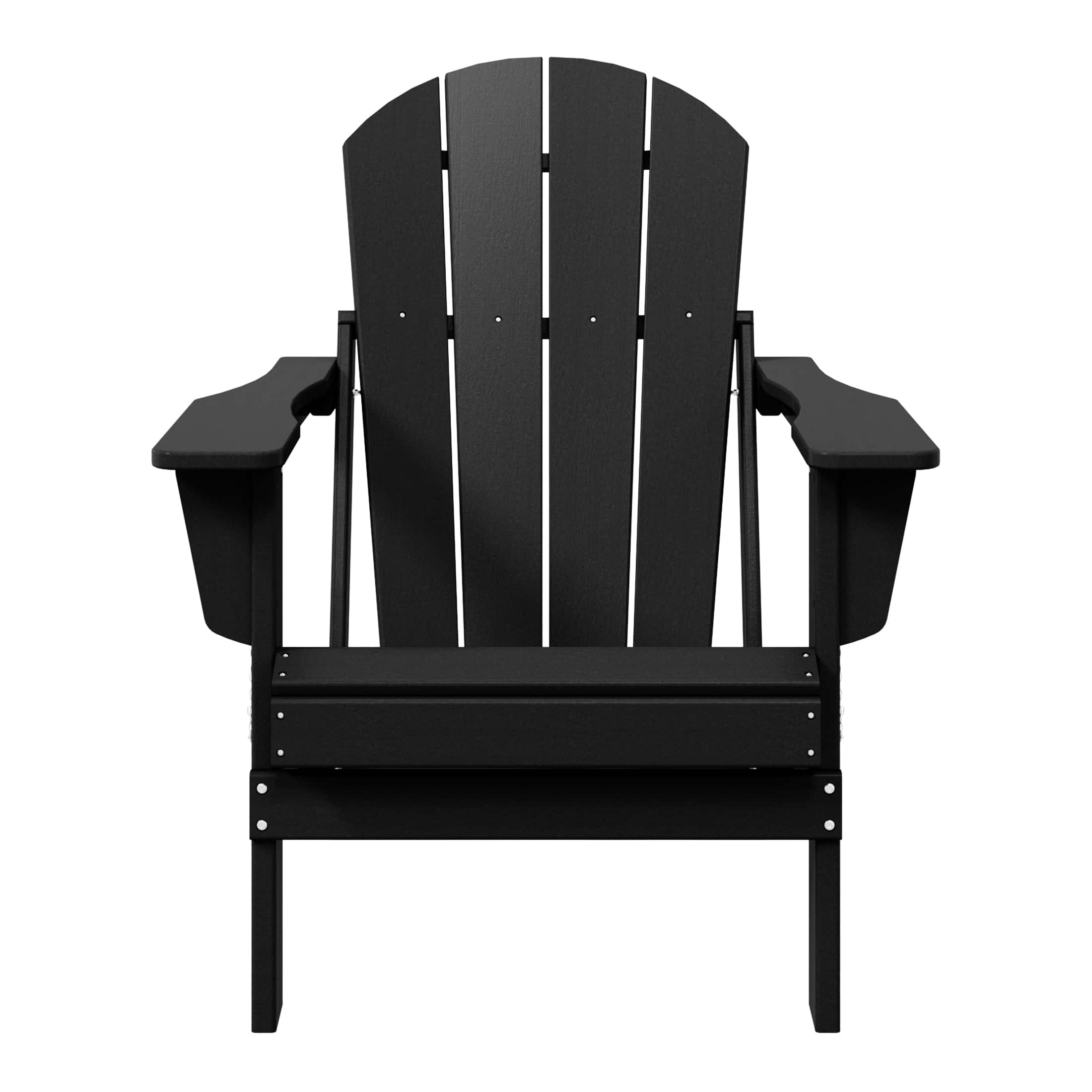 WestinTrends - Malibu HDPE Outdoor Patio Folding Poly Adirondack Chair - Black price history on PriceWatchPro