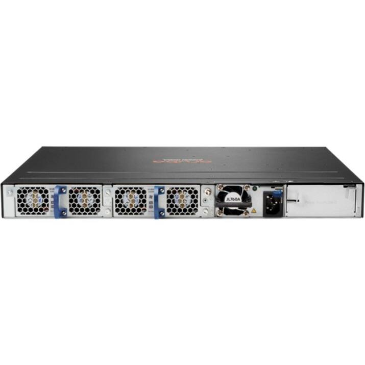Alt View 2. HP - HPE 6300M 48-port 1GbE and 4-port SFP56 Power-to-Port 2 Fan Trays 1 PSU Bundle - 48 Ports - Manageable - Gigabit - Black.