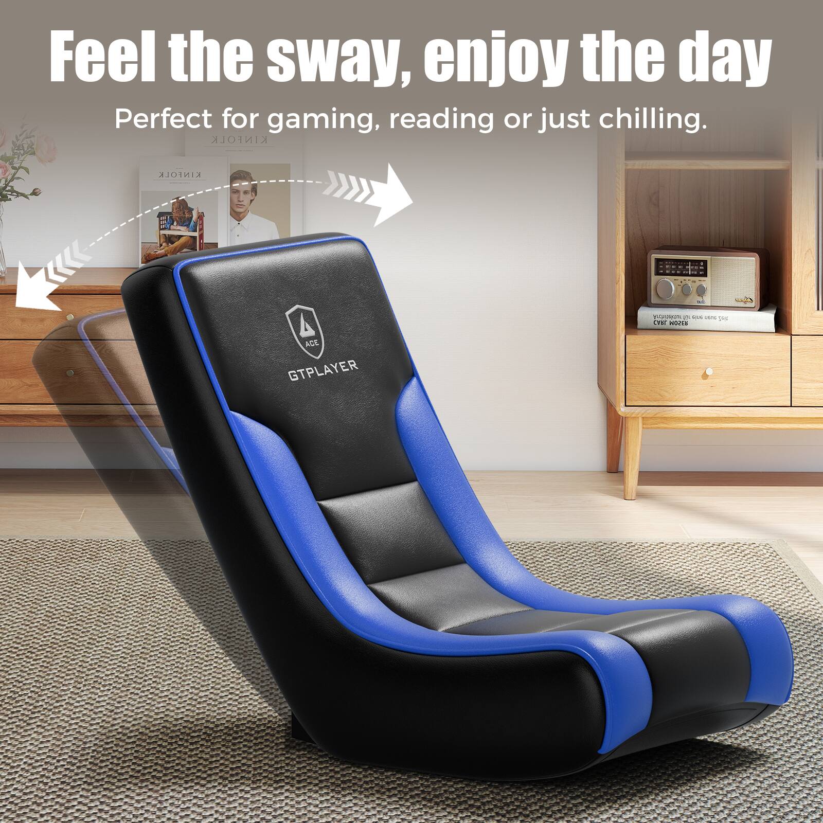 Feel the sway, enjoy the day  
Perfect for gaming, reading or just chilling.  
KINFOLK  
KINFOLK  
nutm -. - 4 tes LHN nOEs AGE GTPLAYER