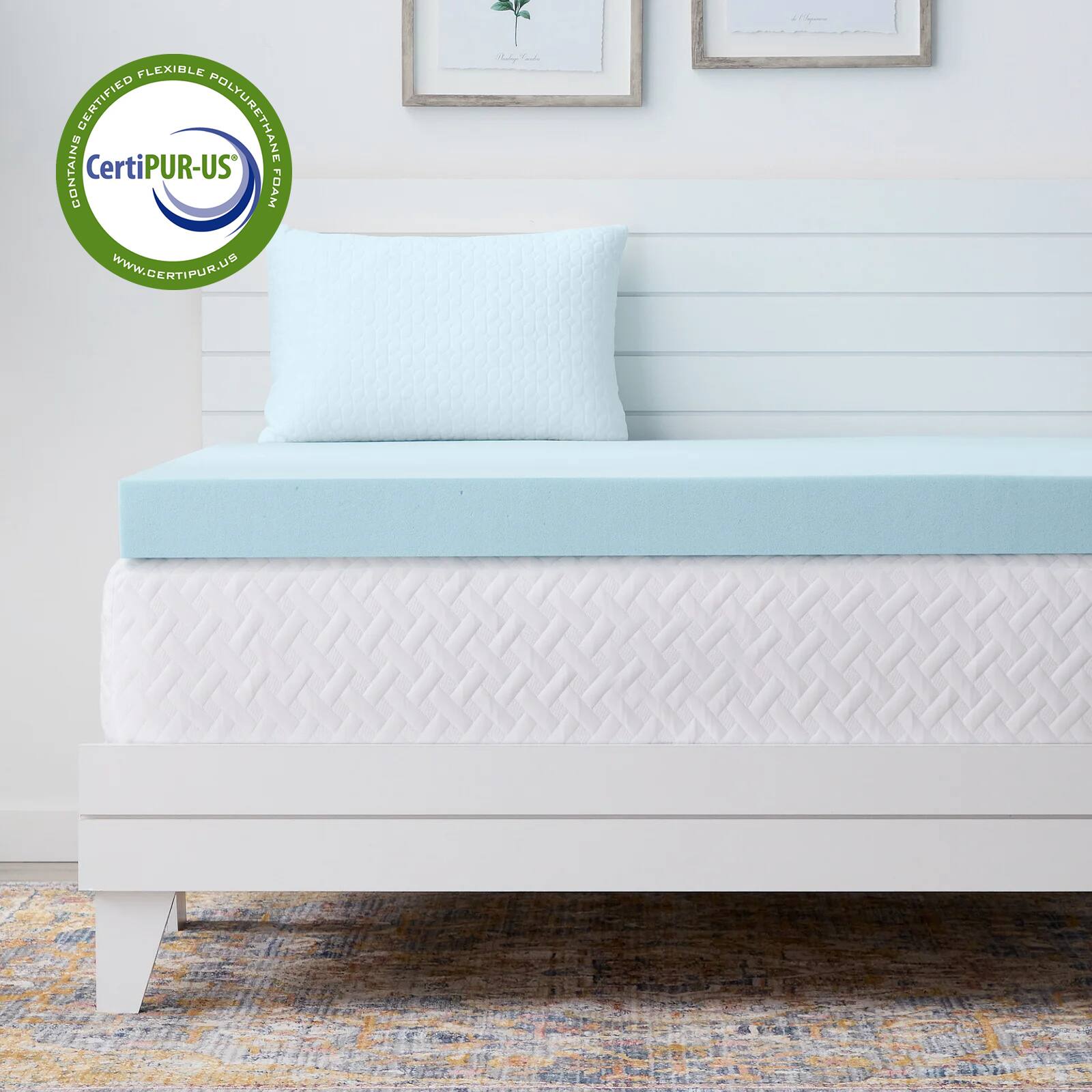 FLEXIBLE CERTIFIED POLYURETHANE CONTAINS CertiPUR-US FOAM  
WWW.CERTIPUR.US