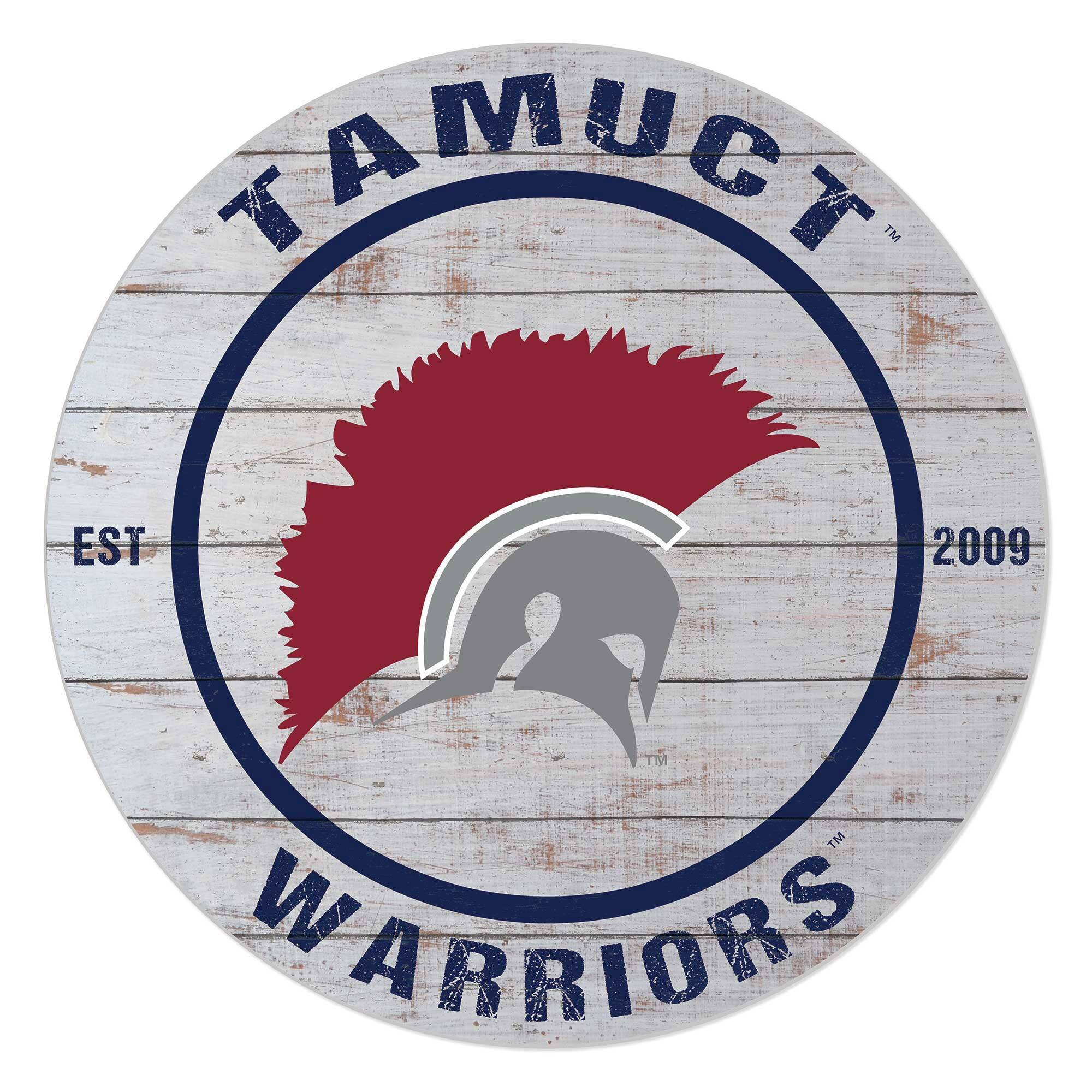 Texas A&M Central Texas Warriors 20" x 20" Indoor/Outdoor Weathered Circle Sign