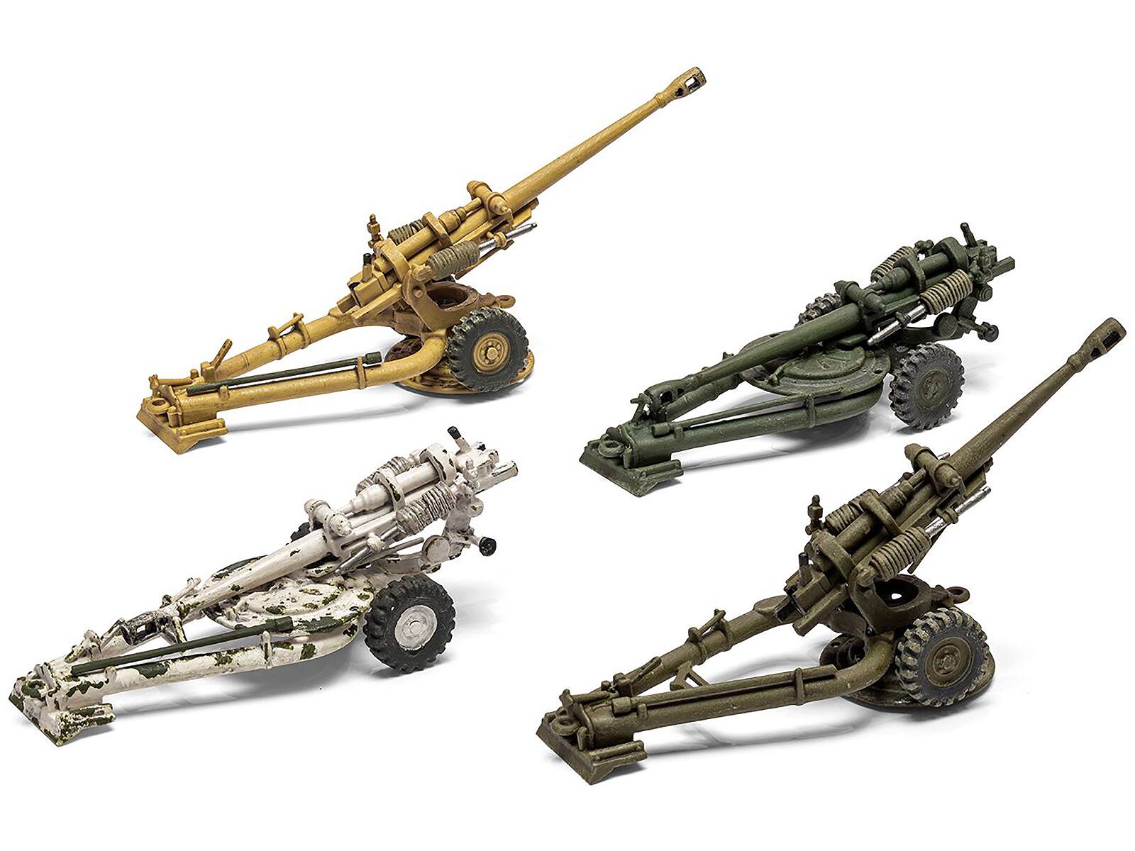 Left. Airfix - Level 1 Model Kit British 105mm Light Field Gun with 3 Scheme Options 1/76 Scale Plastic Model Kit by Airfix - Multicolor.