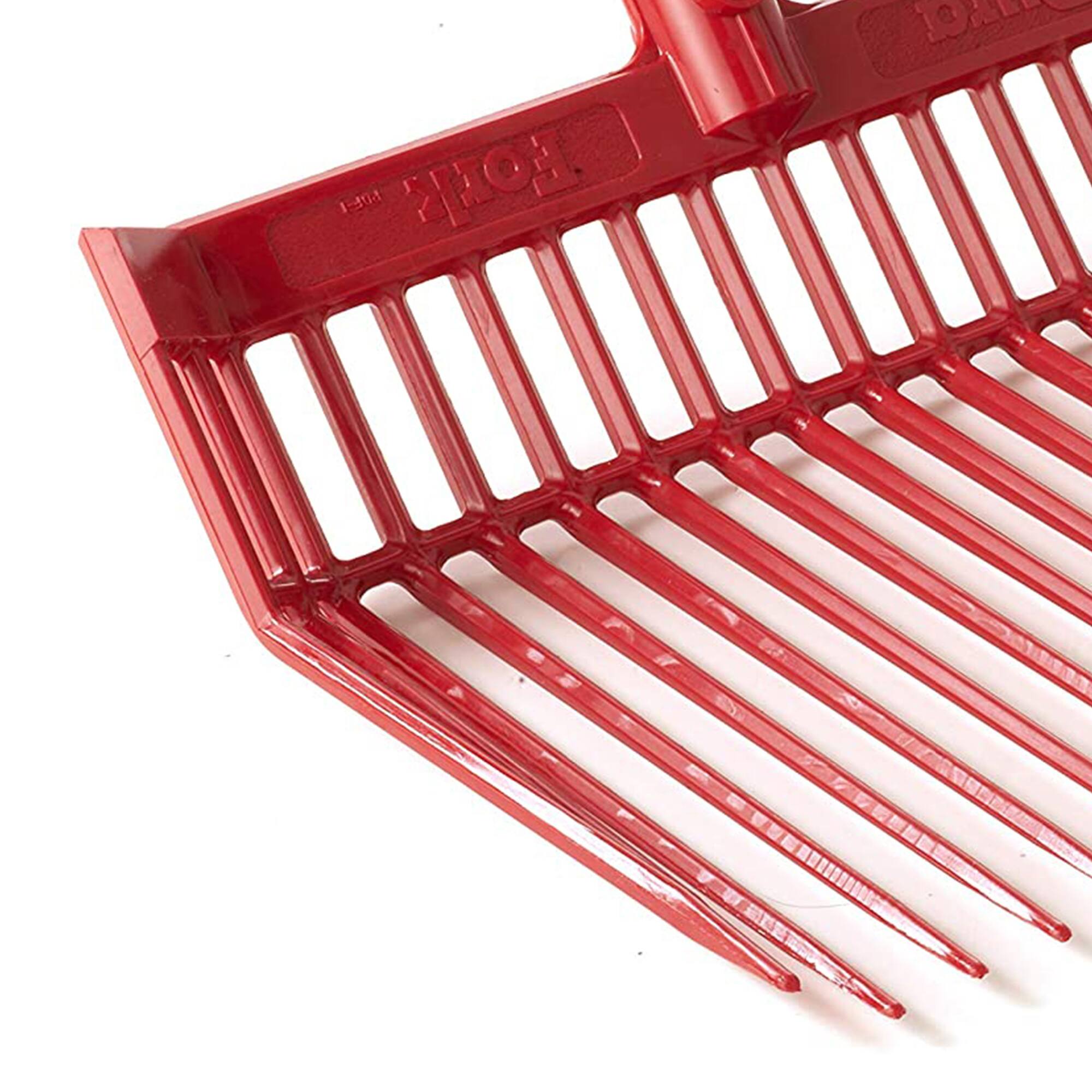 Alt View 2. Little Giant - Little Giant DuraFork Polycarbonate Pitchfork Replacement Head w/ Angled Tines - Red.