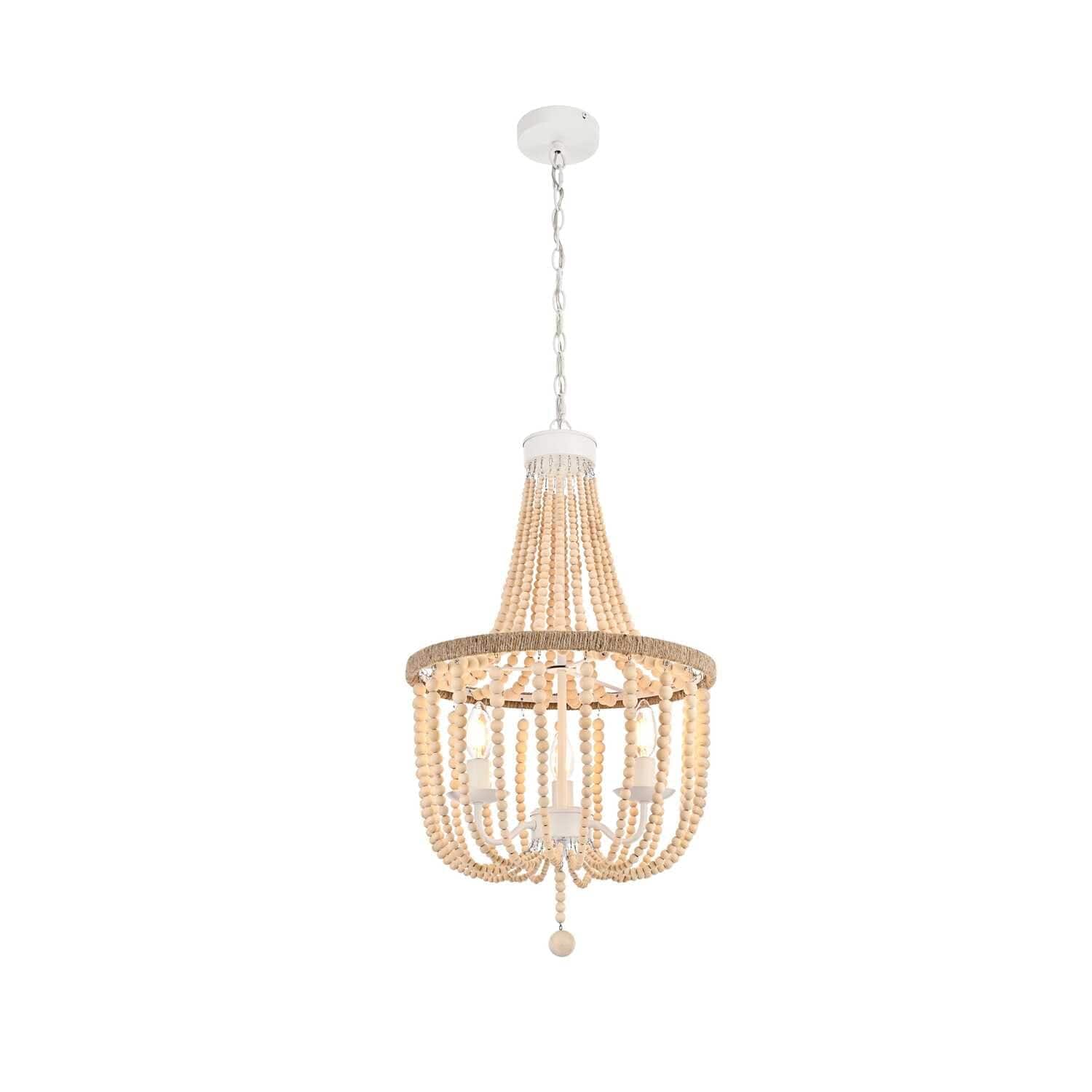 Living District - Jolie 16 Inch Beaded Pendant In - Beige price history on PriceWatchPro