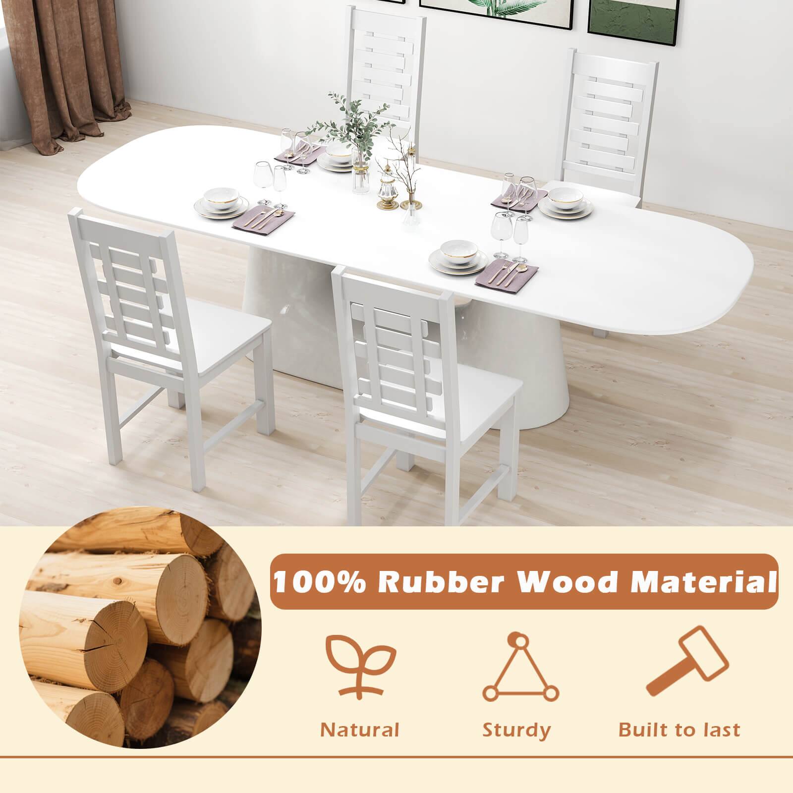 100% Rubber Wood Material  
Natural  
Sturdy  
Built to last