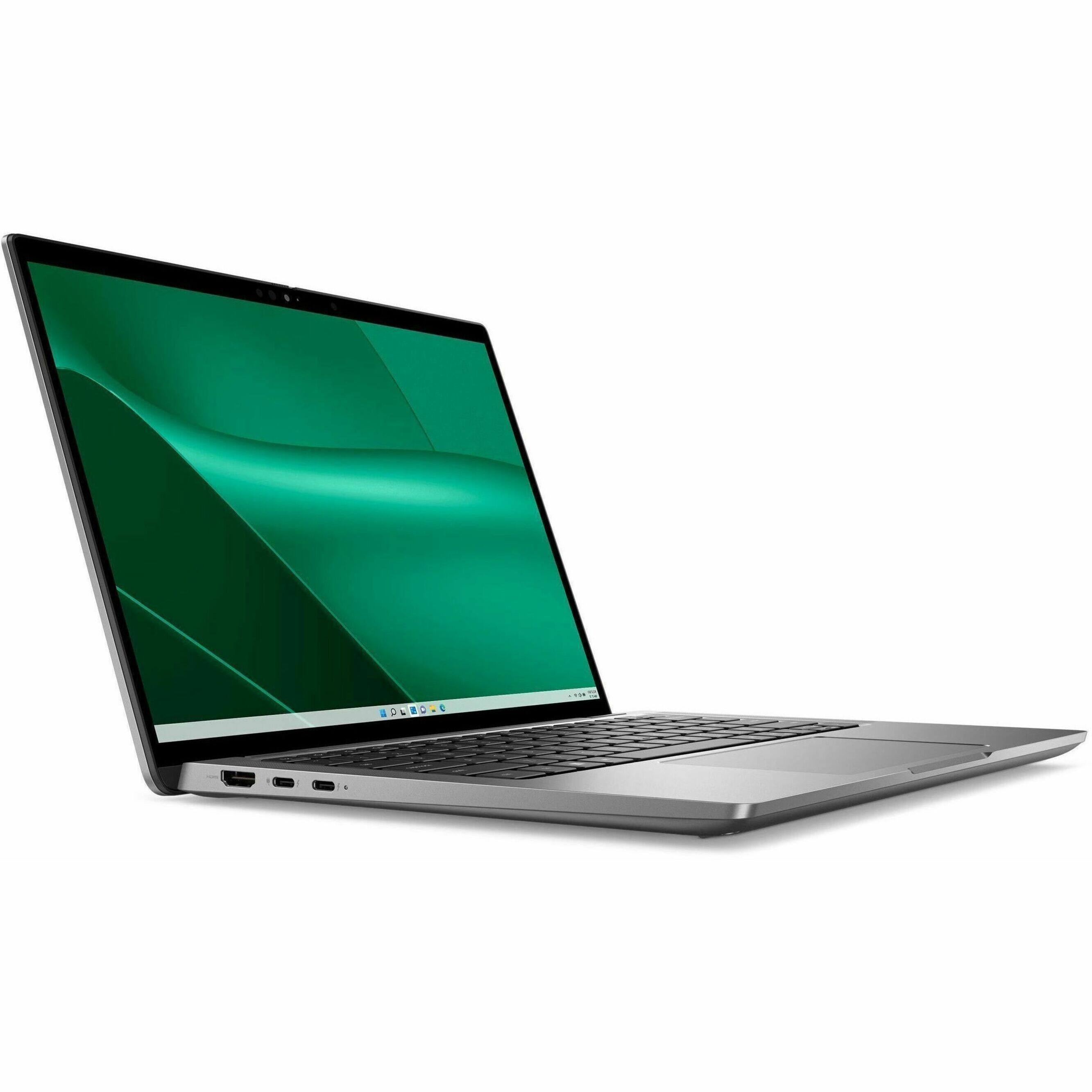 Angle. Dell - Latitude 7000 13.3" Laptop - Intel Core Ultra 7 with 16GB Memory - 512 GB SSD - Titan Gray, Gray.