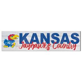 Jardine - Kansas Jayhawks 40'' x 10'' Logo Sign - White