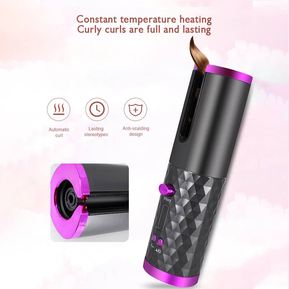 Constant temperature heating  
Curly curls are full and lasting  

Automatic curl  
Lasting stereotypes  
Anti-scalding design  

START
