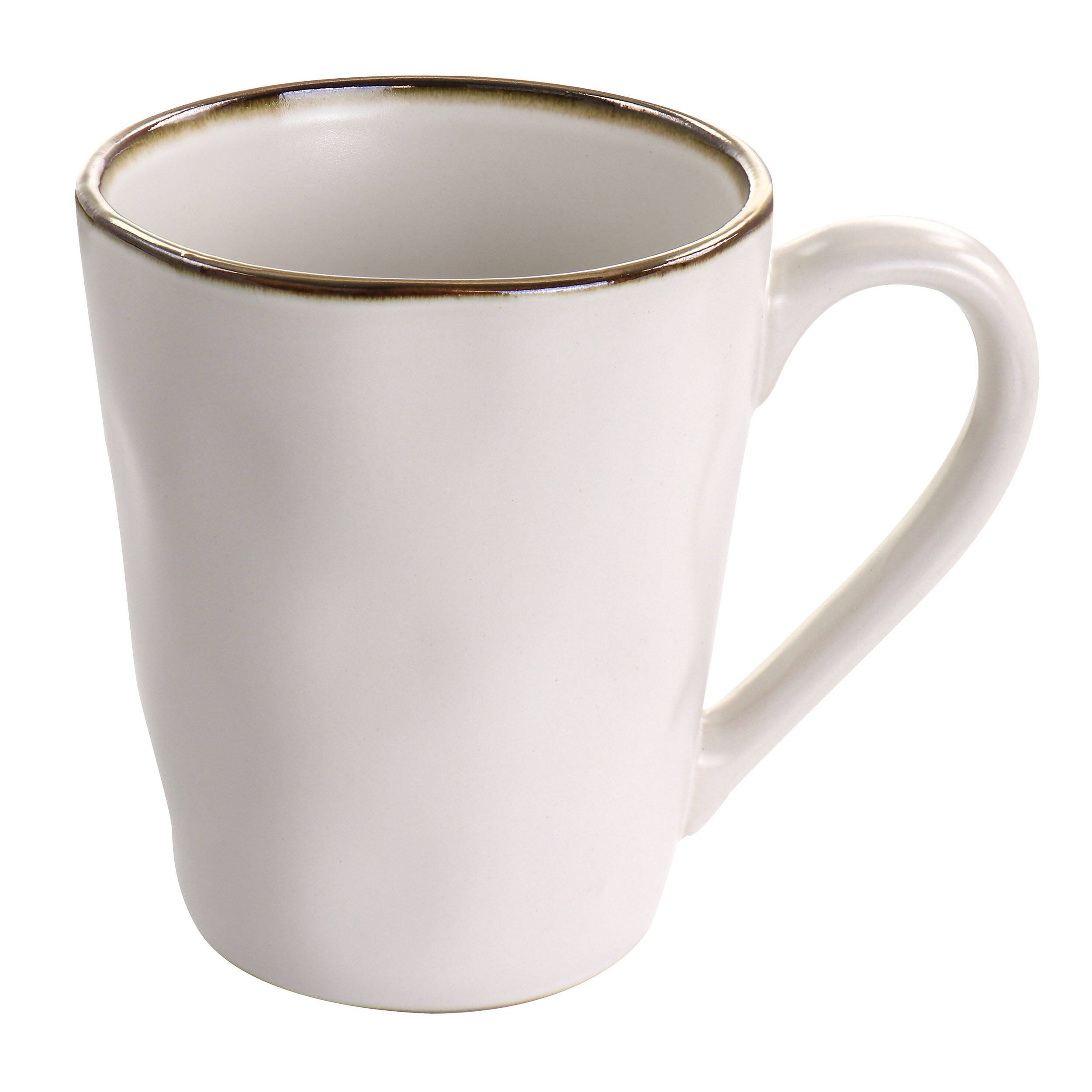 Alt View 7. Elama - Elama Roman 16 Piece Stoneware Dinnerware Set in Assorted Matte with Gold Rim - Assorted with Gold.