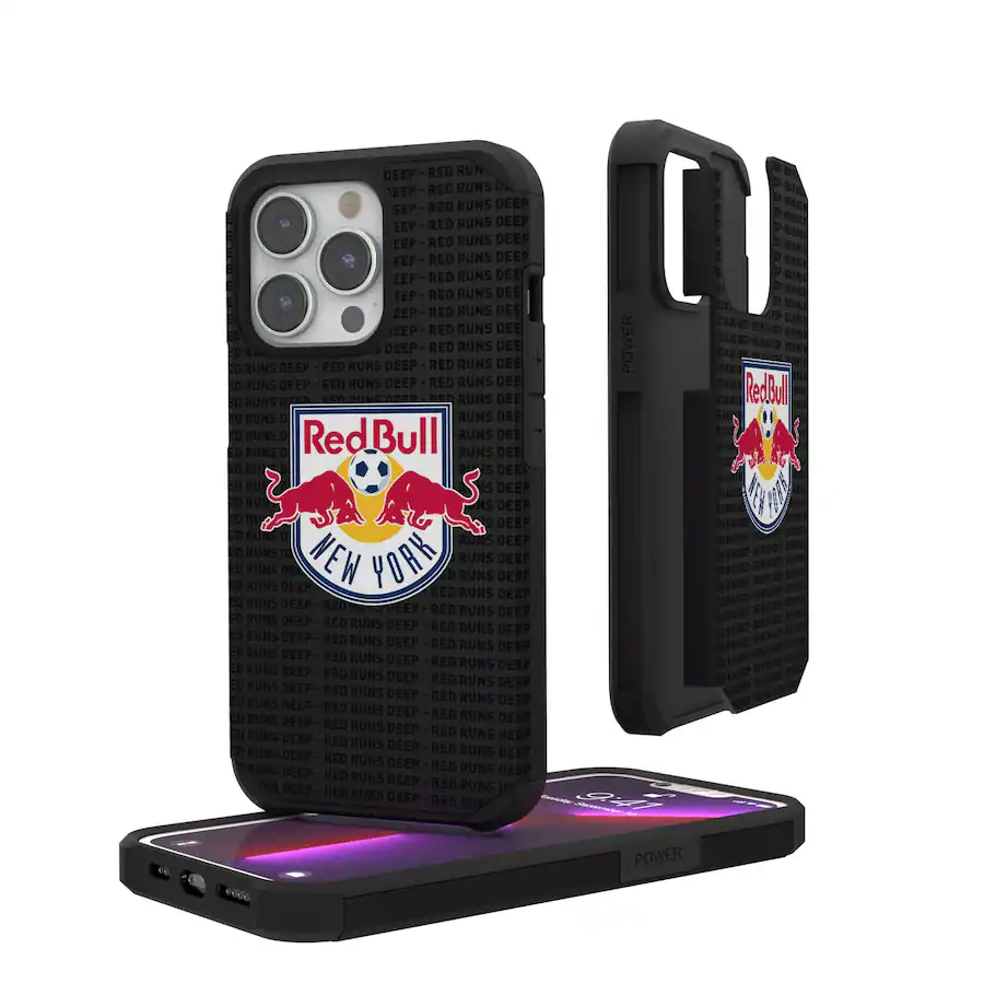 Mini Lullsr Keyscaper MLS New York Red Bulls iPhone Text Backdrop Rugged Case 12 ...