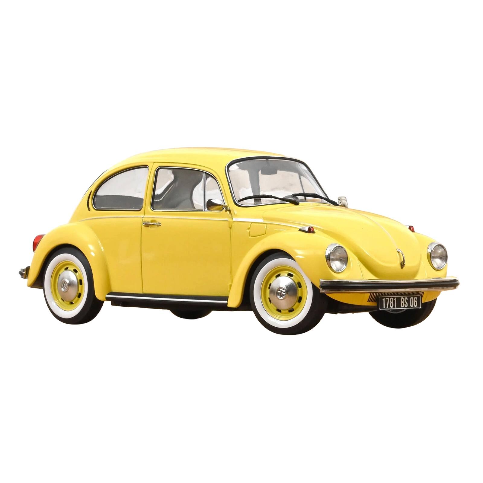 Alt View 1. Norev - 1973 Volkswagen 1303 Beetle Pastel Yellow 1/18 Diecast Model Car by Norev.
